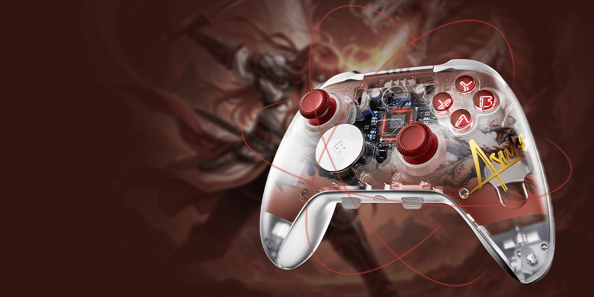 GamePower Asura Kablosuz Beyaz RGB TMR Gamepad (2.4G, Bluetooth, Kablolu) (PC Uyumlu & Taşıma Çantası Hediyeli) 